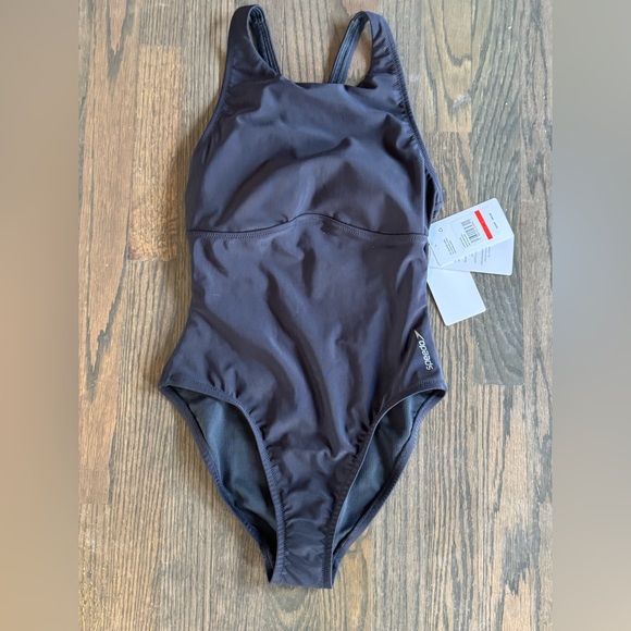 Speedo Black Women's One Piece Swimsuit - TALL - Picture 1 of 11